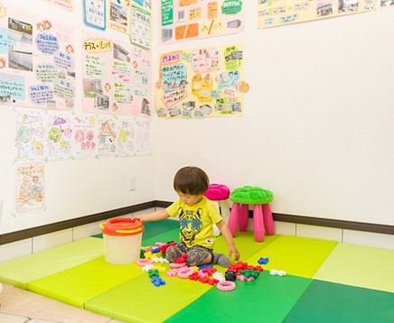 キッズスペース完備でお打ち合わせに集中できる!